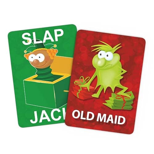 Santa Claus Go Fish – A Family Christmas Game for Kids Ages 4 & Up | Go Fish, Old Maid, and Slap Jack in One Deck (Holiday Stocking Stuffers, Gift for Boy or Girl, Fun Family Board Game Night) thumbnail 5