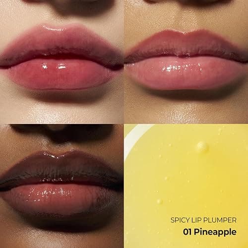 Laka Spicy Lip Plumper - Maximum Strength (#01 Pineapple) 0.14 fl.oz | Intense Plumping & Volumizing for Experienced Users | Fuller-Looking Lips | Clear, Dewy, Non-Sticky | Korean Lip Makeup thumbnail 2