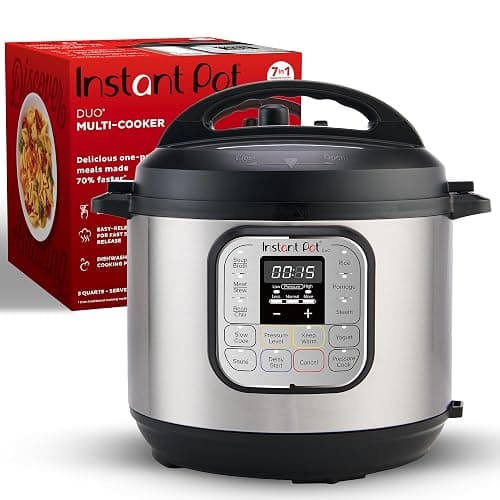 Instant Pot Duo 7-in-1 Mini Electric Pressure Cooker, Slow Rice Cooker, Steamer, Sauté, Yogurt Maker, Warmer & Sterilizer, Includes Free App with over 1900 Recipes, Stainless Steel, 3 Quart - 3 Quarts - 7 IN 1 - Image 1