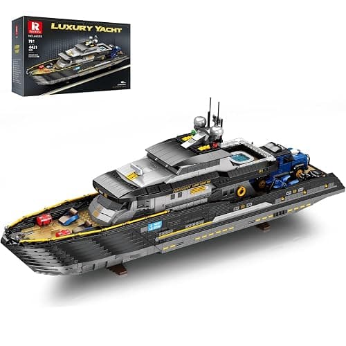 Reobrix Luxury Yacht Building Block Set for Adult 66103, Cruise Ship Building Toy Boat Model Kit, Yacht Collectible Display Decorations Gift for Adult Boys Girls Kids 14+ (4421PCS) - Image 1