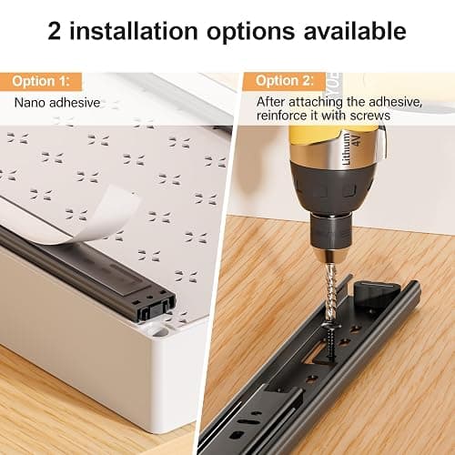 Delamu 3 Pack Pull Out Cabinet Organizer, 15.7"Deep Pull Out Drawers for Cabinets, Slide Out Drawers for Kitchen Cabinets, Bathroom Cabinet Organizer, Pantry (White) thumbnail 4