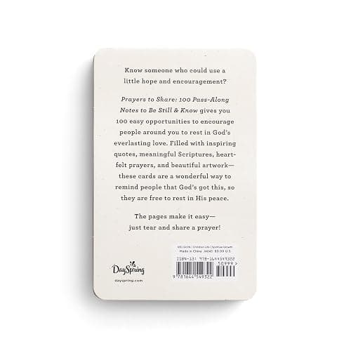 Prayers to Share: 100 Pass-Along Notes to Be Still & Know thumbnail 2