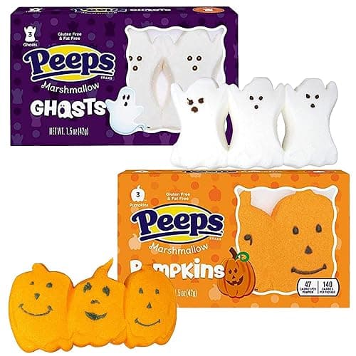 Halloween Peeps Marshmallows, Assorted Characters, 12 Count (Pack of 4) | Monster, Pumpkin, Sugar Skulls, and Ghost Shapes, Classic Peeps Taste, Seasonal Candy, 12 Total Pieces thumbnail 3