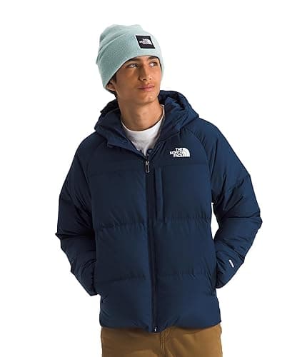THE NORTH FACE Boys' North Down Hooded Jacket | 600 Fill Recycled Waterfowl Down Insulated, Water Repellent, Zip Pockets - Image 1