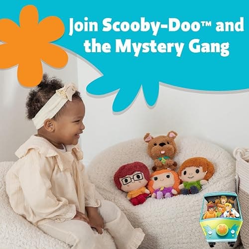 Kids Preferred Scooby-Doo 4 Piece Cuteeze Set - Scooby Doo, Shaggy, Velma, & Daphne Plush - for Baby and Toddler Boys & Girls - 6 Inches thumbnail 5
