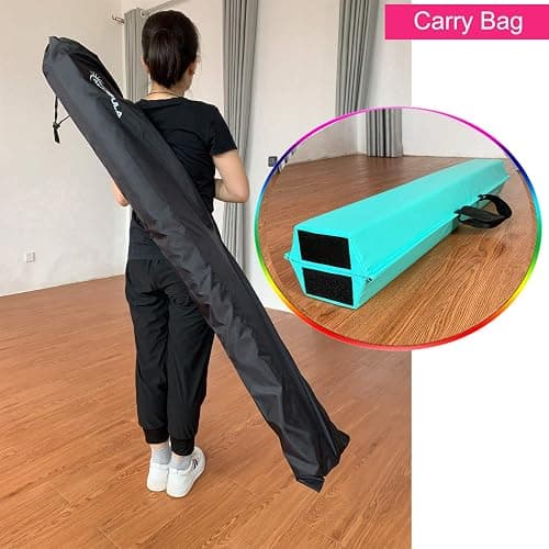 MARFULA Balance Beam - Folding Floor Gymnastics Equipment for Kids, Non Slip Base - 6 FT to 10 FT for Home Gym Use thumbnail 6