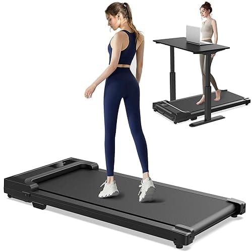 Walking Pad Treadmill for Home - Under Desk Treadmills Mini Portable Walking Running Machine Slim Compact Motorized Electric Treadmill with Adjustable Speed Remote - Image 1