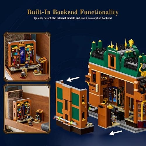 Lumibricks Steampunk Time-Rift Library Lighting Building-Bricks Set, 3187 Pcs Modular Building from Chrono Custodians Collection Display Set for Adults and Steampunk Lovers thumbnail 4