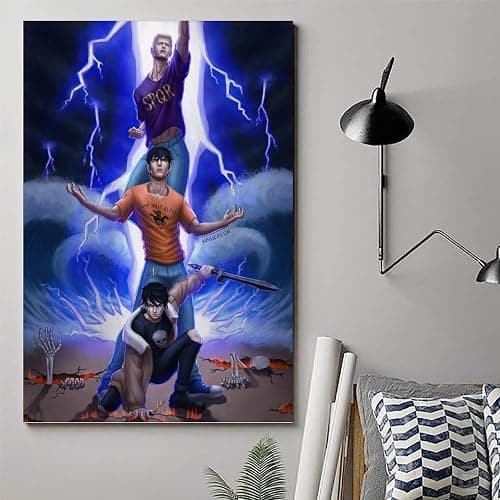 Room Aesthetics And Decor Anime Percy Jackson Grace Nico Di Angelo Art Poster Decorative Painting Wall Art Deco Posters Canvas Printing Canvas Poster Room Aesthetic Decorative Wall Art Print Family B thumbnail 6