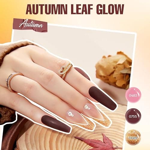 MEFA Gel Nail Polish Kit with U V Light, 32 Colors All Seasons Soak Off 60 Pcs Gel Polish Nail Set with Matte/Glossy Glitter Base Top Coat Manicure Tools Nails DIY Decorations Gifts for Women thumbnail 5