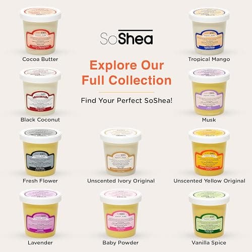 Whipped Shea Butter Fresh Flower - Nourishes, Moisturizes & Renews | 100% African Pure Shea Butter | Cold-Pressed & Cold-Processed | No Dyes & Parabens | Vegan | 11.50oz / 326g thumbnail 7