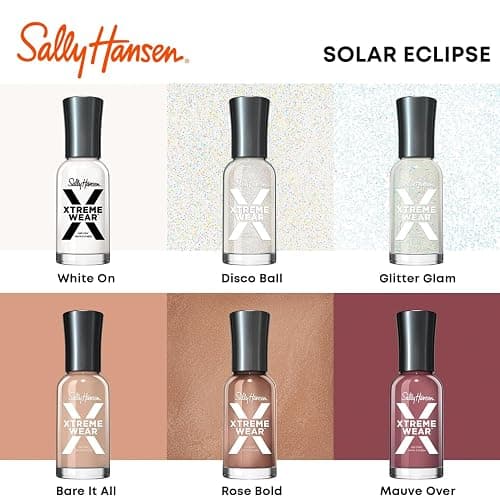 Sally Hansen Xtreme Wear, White On, Long Lasting, Chip Resistant, Semi Opaque, Shiny White Nail Polish thumbnail 8