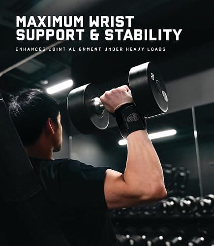 Gymreapers Weightlifting Wrist Wraps (IPF Approved) 18" Professional Quality Wrist Support with Heavy Duty Thumb Loop - Best Wrap for Powerlifting Competition, Strength Training, Bodybuilding thumbnail 2
