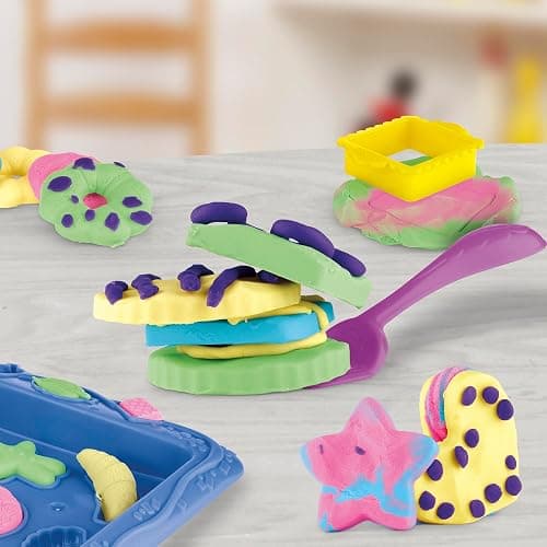 Play-Doh Kitchen Creations Cookie Creations Playset, Kids Arts & Crafts Set, Preschool Play Food Toys, Easter Gifts for Girls & Boys, Ages 3+ (Amazon Exclusive) thumbnail 7