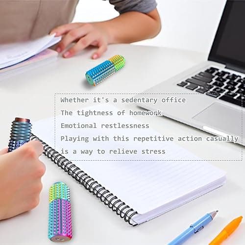 Pain Stim Fidget, 3-in-1 Massage - Click - Rotate, 3D Printed Fidget Toys, Suitable for Hand Stimulation、Autism、ADHD、Irritability、Adult Fidgets for Anxiety and Stress (Regular - A/2 pcs) thumbnail 6