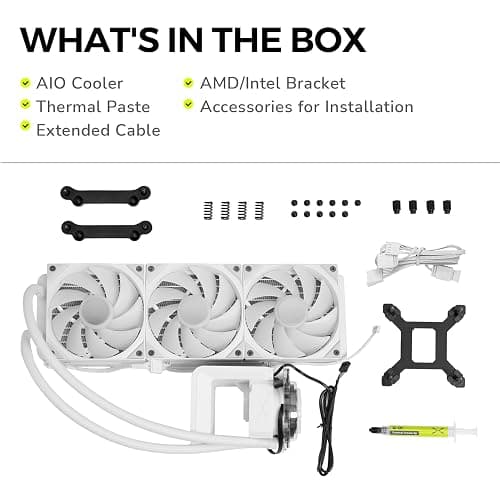 TRYX PANORAMA SE 360 ARGB White 360mm AIO Rotatable 6.67'' AMOLED Curved Screen 3D Anamorphic Effect Customizable AIO Cooler 360mm White Asetek Adela 280w TDP Intel LGA 1851/1700/1200/115X AMD AM5/AM4 thumbnail 9