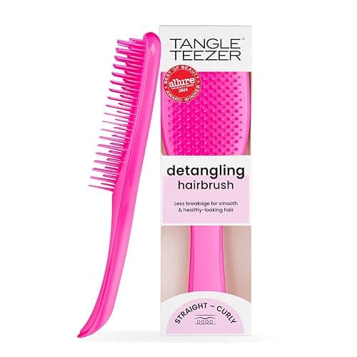 Tangle Teezer Ultimate Detangler Brush for Wet & Dry Hair, Eliminates Knots & Reduces Breakage for All Hair Types, Runway Pink - Image 1