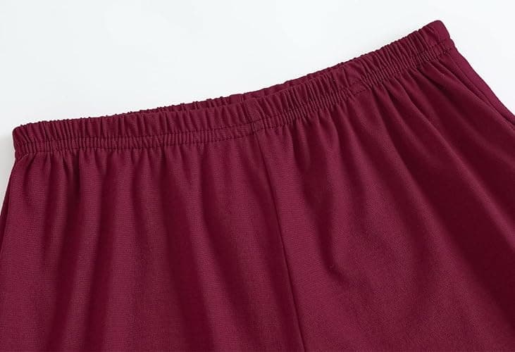 Vopmocld Unisex Kids Button Down Pajama Sets Short Sleeve & Shorts Solid Color Teens Outfit with Pockets Lounge Sets thumbnail 5