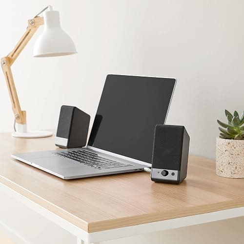 Amazon Basics USB-Powered Computer Speakers for Desktop or Laptop PC with Volume Control, Plug-N-Play, Black thumbnail 7