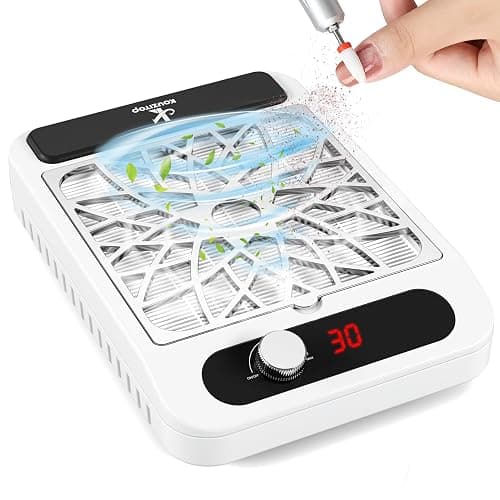 Nail Dust Collector for Nail Techs,Compact & Quiet Vacuum Fan Dust Collector with Reusable Filter, Powerful Dust Suction Machine,Nail Tech Must Haves for Gel Polish,Pedicures,Salon & Home Use thumbnail 9