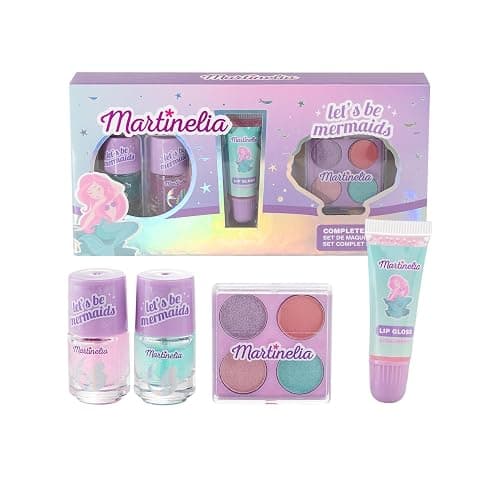 Martinelia Let’s Be Mermaids Complete Kids Makeup Set – Makeup Kit for Girls Ages 4-8 – Non-Toxic, Washable Pretend Play Set – Little Girl Dress Up and Beauty Gift for Toddlers and Kids - Image 1