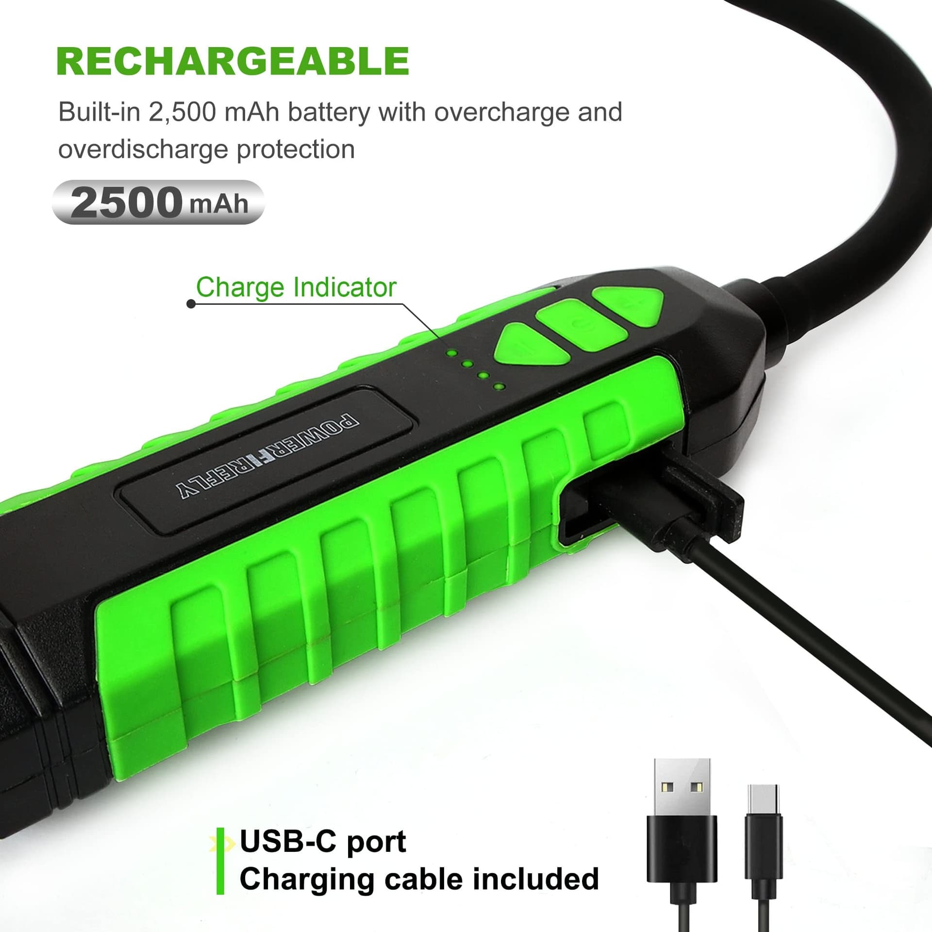 300 Lumens Rechargeable LED Work Light with 18-Inch Flexible Gooseneck, Built-in Hook, Strong Magnetic Base, Zoomable Lens, for Work Bench, Car Repairing, Grill Light and Inspection thumbnail 4