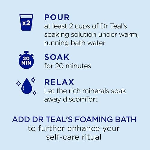 Dr Teal's Pure Epsom Salt, Lavender, Eucalyptus & Wellness Trio Bundle, 3 lbs (Pack of 3) thumbnail 5