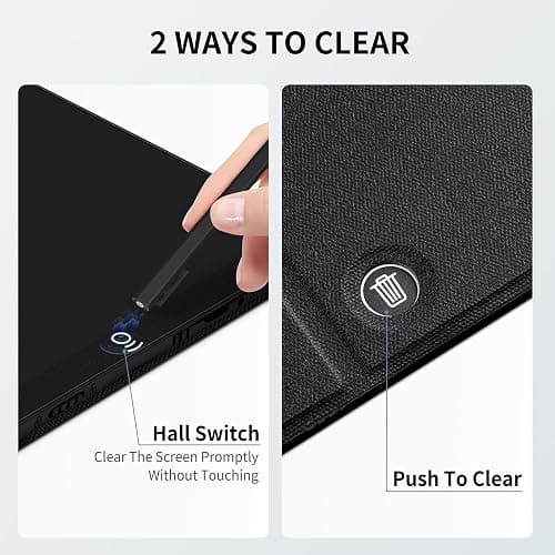 LCD Writing Tablet for Adults: 11.5 inch Full Screen Drawing Tablet Reusable Erasable Digital Notepad with Hall Switch and Tablet Case for Gift Birthday thumbnail 4