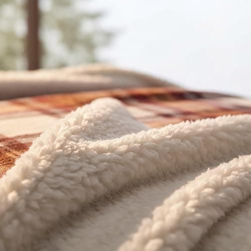 Eddie Bauer - Sherpa Throw Blanket for Couch 50x60 – Ultra Soft Reversible Fleece & Plush Sherpa Blanket, Warm Cozy Plaid Throw Blanket for Sofa, Bed, Living Room, Cabin Decor thumbnail 4