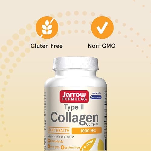 Jarrow Formulas® Type II Collagen Complex 1000 mg Supplements, Supports Skin and Joint Health, 60 Capsules, 30 Day Supply thumbnail 5