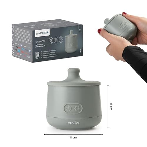 Nuvita Scaldabiberon Portatile Universale Nuvita 1162 Warm’n’Go con USB - Riscaldamento Rapido, 4 Impostazioni di Temperatura, Facile da trasportare con Chiusura Ermetica, Scalda fino a 8 Biberon thumbnail 2