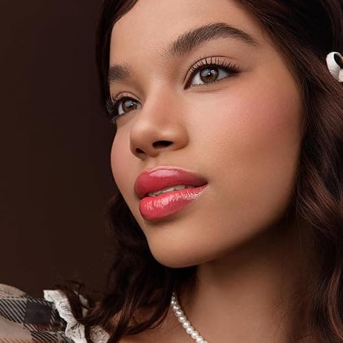Flower Knows The Sweetie Bear Coating Lip Jelly, Juicy Cherry Rose | Balm-Infused Hydrating Serum Formula, Sheer Glossy Finish, Vegan (JE06 Strawpop) thumbnail 8