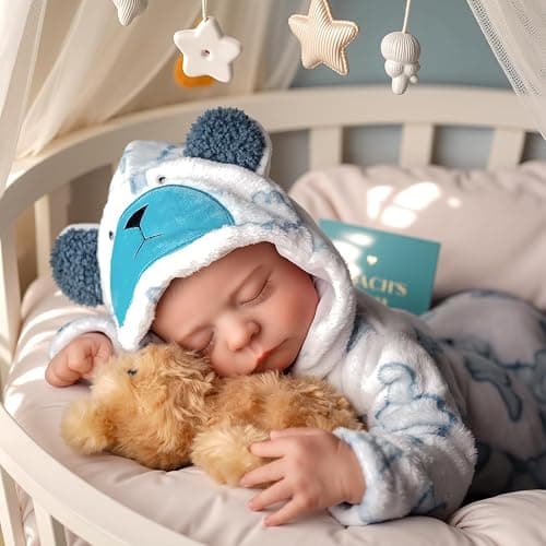 BABESIDE Reborn Baby Dolls Boy, 20 Inch Lifelike Newborn Real Life Poseable Realistic Doll for Boy Soft Vinyl and Cloth Body Baby Dolls with Clothes and Toy Gift for Kids Age 3+ thumbnail 4