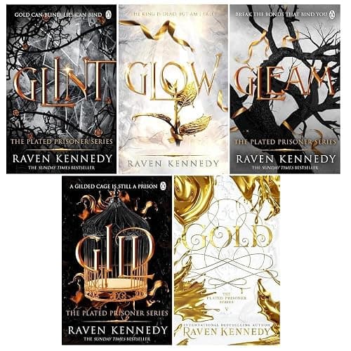 The Plated Prisoner Series 5 Books Collection Set By Raven Kennedy (Gild, Glint, Gleam, Glow, Gold) - Image 1