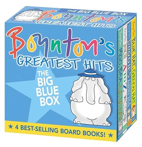 Boynton's Greatest Hits The Big Blue Box (Boxed Set): Moo, Baa, La La La!; A to Z; Doggies; Blue Hat, Green Hat thumbnail 3