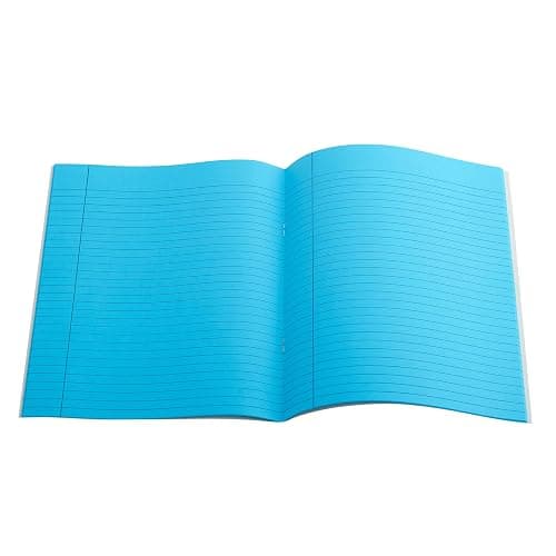 9" x 7" - 7mm Lined Tinted Paper - Exercise Book Grey Cover - Pink - Single Book thumbnail 5