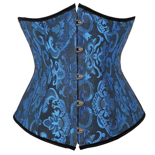Grebrafan Bridal Underbust Plus Size Vintage Waist Corset Top - Image 1