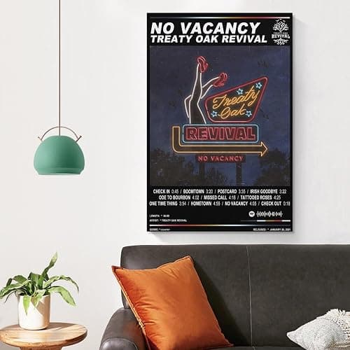 Treaty Oak Revival No Vacancy Canvas Poster Bedroom Decoration Landscape Office Valentine's Birthday Gift Unframe-style08x12inch(20x30cm) thumbnail 4