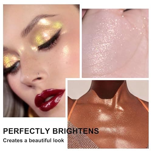 Hair and Body Glitter Spray, Holographic Glitter Highlighter Powder, Face Body Clothes Shiny Glitter, Loose Shimmer Hairspray Festival Rave Prom Accessories (Silver) thumbnail 7