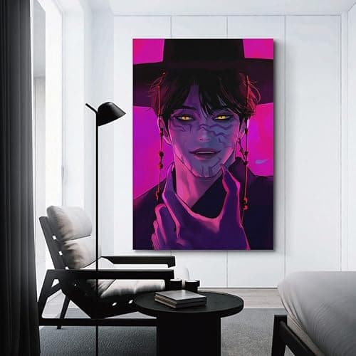 Movie KPop Demon Hunters Jinu Canvas Poster Wall Art Decor Print Picture Paintings for Living Room Bedroom Decoration 08x12inch(20x30cm) thumbnail 3