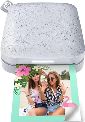 HP Sprocket Portable Photo Printer (2nd Edition) – Instantly print 2x3" sticky-backed photos from your phone – [Luna Pearl] [1AS85A] - Image 1
