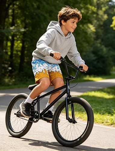 Cozople Boys Athletic Shorts Ice Cream Drip Mesh Breathable for 5-14 Years | boys ice cream basketball shorts, kids baseball drip shorts, 4-way stretch quick dry for all sports, pockets design thumbnail 3