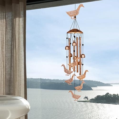 GDNSFIT Duck Wind Chimes for Outside, Metal Windchimes Outdoors, Duck Gifts for Women/Men, Memorial/Birthday Gifts, Garden Decor for Outside, Patio or Yard, Durable Chimes for Outdoors thumbnail 8