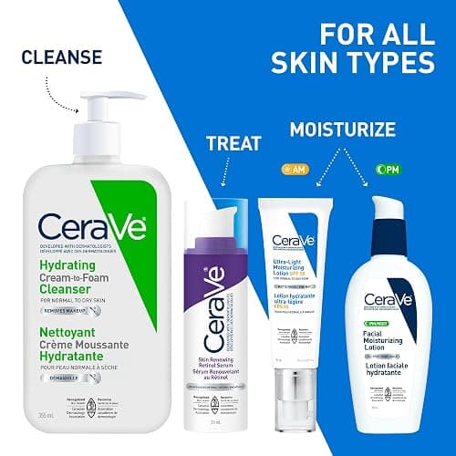 CeraVe Facial Moisturizing Lotion Pm | Ultra Lightweight, Night Face Moisturizer With Hyaluronic Acid | Fragrance Free, 89 Milliliters (1 Pack) thumbnail 7