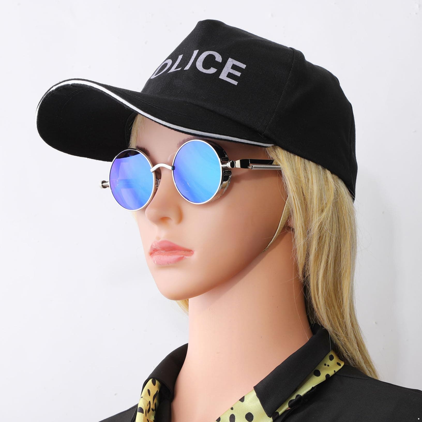 Yeahdor Kento Nanami Cosplay Glasses Tie Anime Cosplay Leopard Print Tie With Glasses thumbnail 5