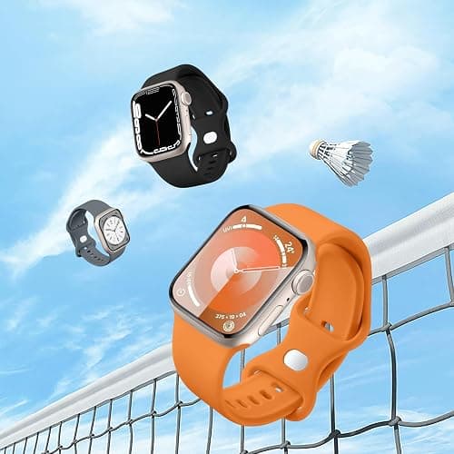 Maledan 6 Pack Bands Compatible for Apple Watch Band 38mm 40mm 41mm 42mm 44mm 45mm 46mm 49mm Women Men, Soft Silicone Sport Band Strap for iWatch Apple Watch Series 11 10 9 8 7 6 5 4 3 2 1 SE Ultra thumbnail 3