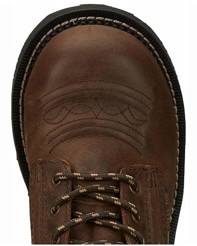 Justin Katerina 6" Steel Toe Waterproof Work Boot - Women's Lace-Up, Floral Stitch, J-Flex Comfort, Durable Leather Exterior thumbnail 6