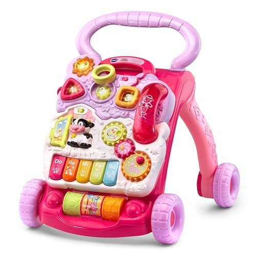 VTech Sit-to-Stand Learning Walker (Frustration Free Packaging), Pink - Image 1