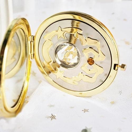 shenruifa Portable Up Mirror Japanese Cute Anime Flip Flop Portable Transformer Silver Crystal Folding (Pink) thumbnail 5