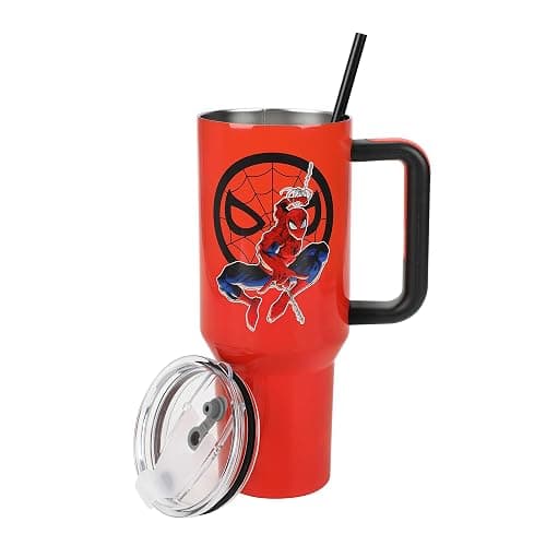 Bioworld Spider-Man 40 Oz Red Stainless Steel Tumbler thumbnail 6